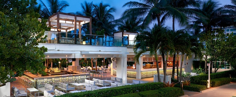 The Oceanfront Soiree by the pool at night